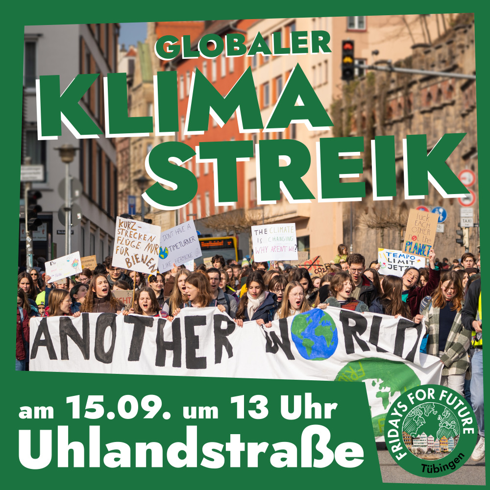 Globaler Klimastreik am 15.09. um 13 Uhr
